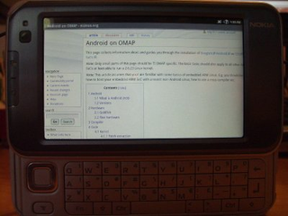 Illustration for article titled Android Running on a Nokia N810